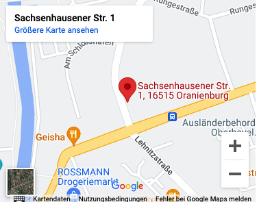 Karte Oranienburg